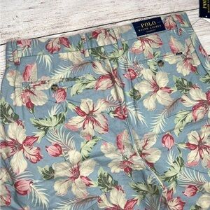 NWT Polo Ralph Lauren Men's Oxford Classic Fit Newport Floral Hawaiian Shorts